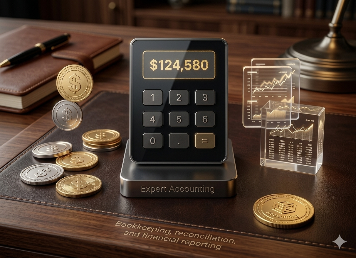 Expert Accounting - Bookkeeping, reconciliation, and financial reporting